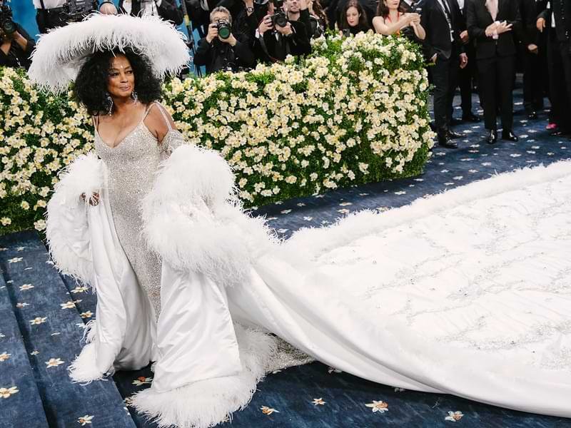 Diana Ross met gala dress